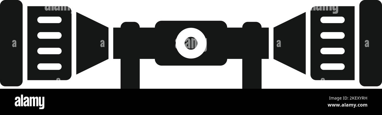 Optical scope icon simple vector. Gun rifle. Sniper weapon Stock Vector ...