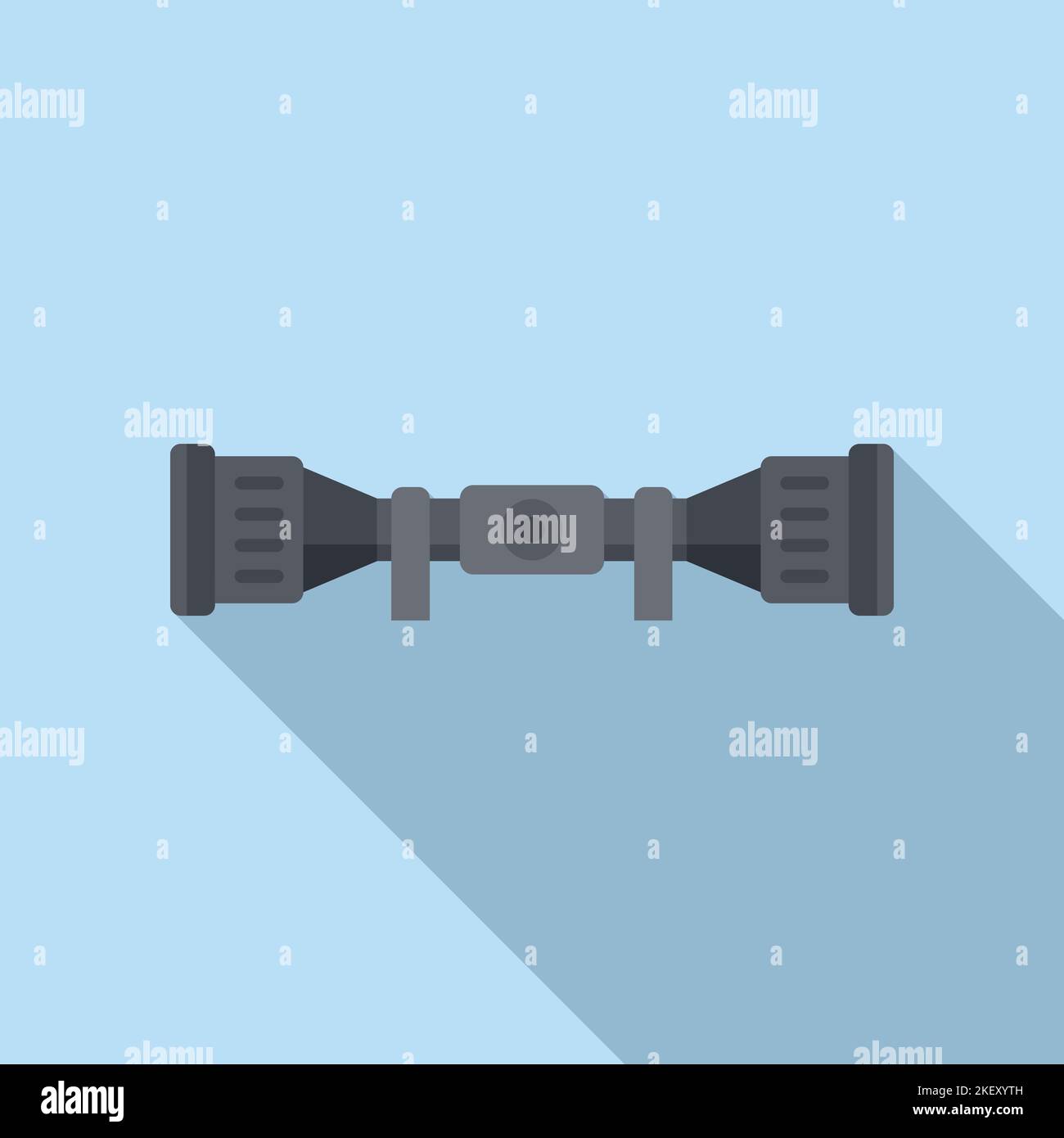 Optical scope icon flat vector. Gun rifle. Sniper weapon Stock Vector ...
