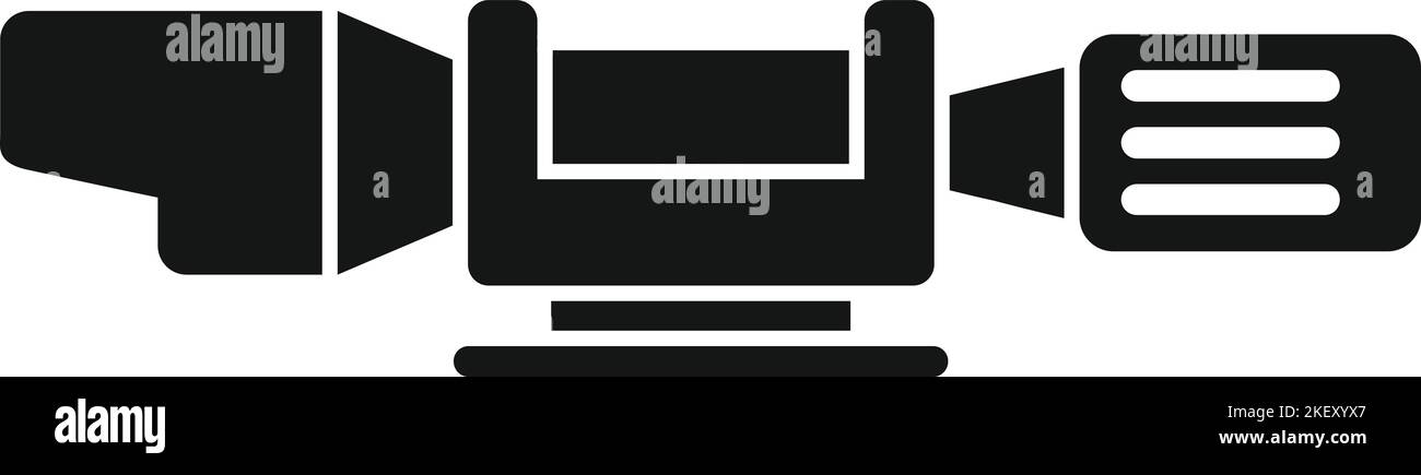 Gun scope icon simple vector. Rifle sight. Cross telescope Stock Vector ...