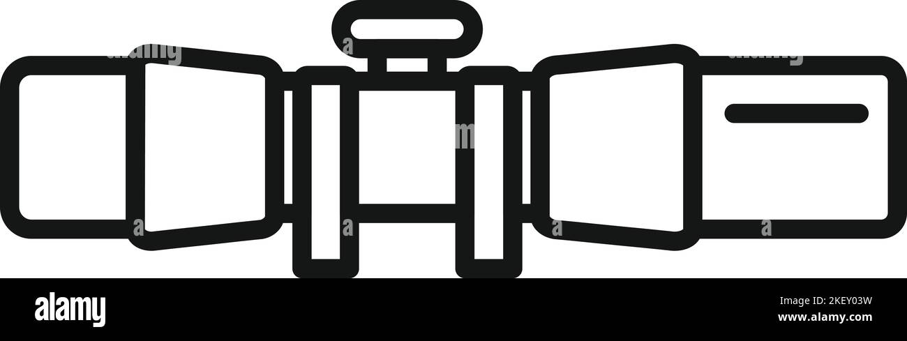 Scope icon outline vector. Rifle gun. Cross eye Stock Vector Image ...