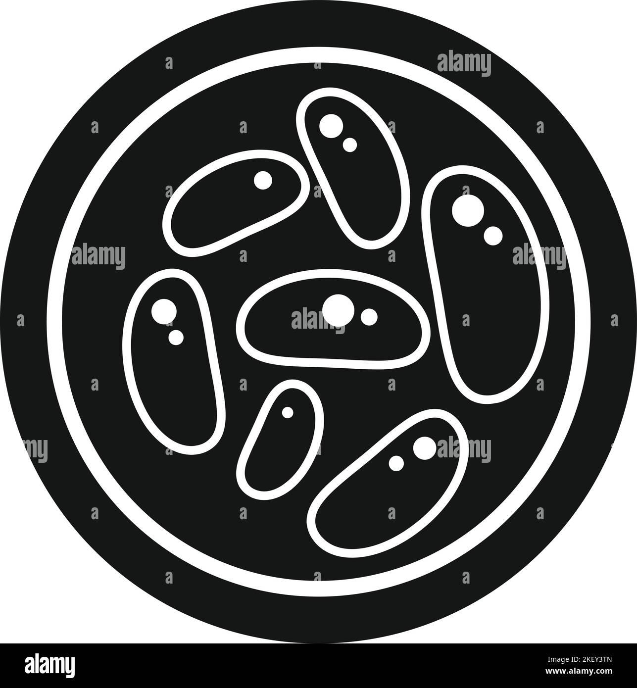 Micro petri dish icon simple vector. Health cell. Medical science Stock ...