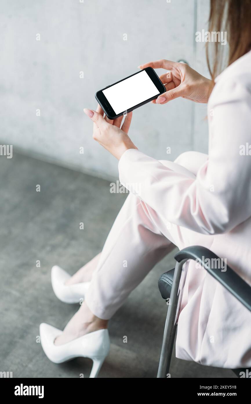 mobile connection digital mockup business work Stock Photo