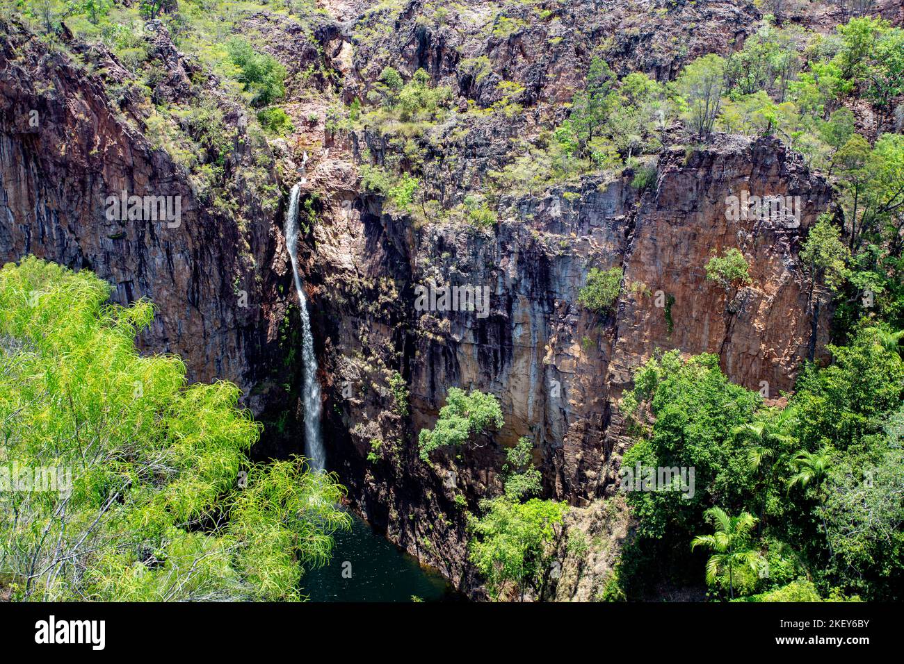 Tolmer Rocks Tolmer Falls is a waterfall in two drops into a plunge pool on the ...