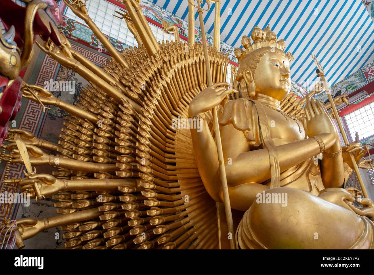 Thousand Hands Guan Yin statue at Chao Mae Guanyin Shrine located in