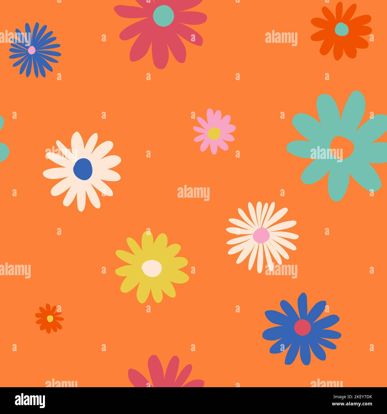 Daisy flowers blooming garden Stock Vector Images - Alamy