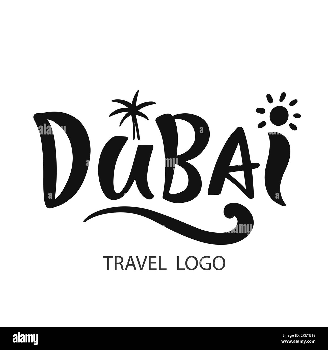 Dubai City vector lettering logotype Stock Vector Image & Art Alamy