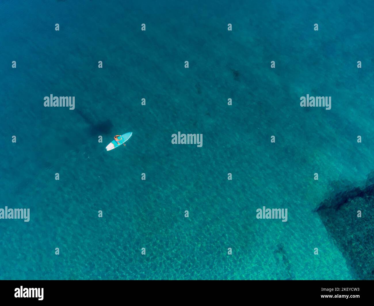 Greece, Drone photo of a seascape. Stock Photo