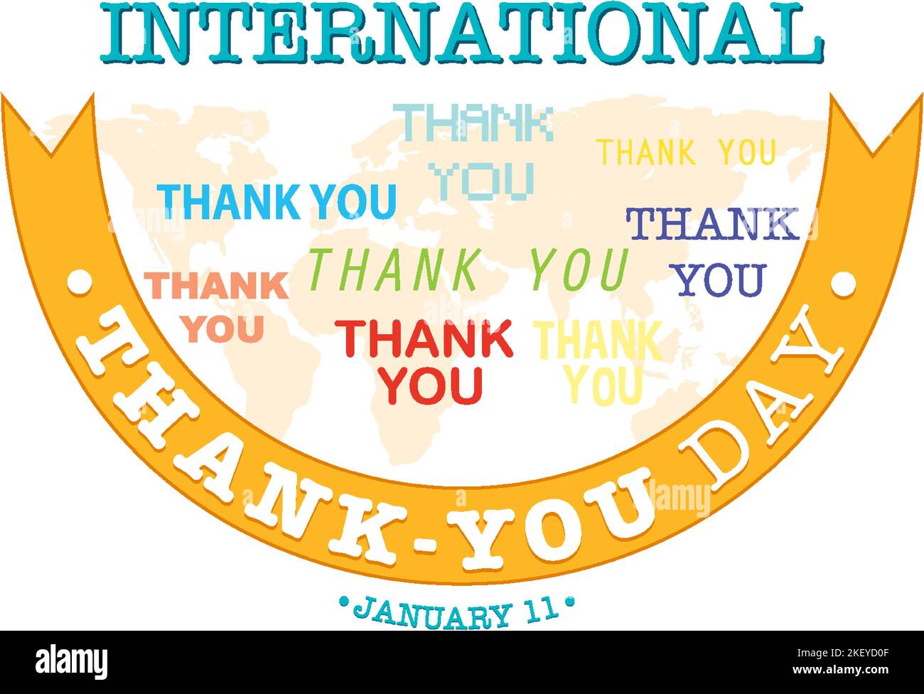 International thank you day icon illustration Stock Vector Image & Art