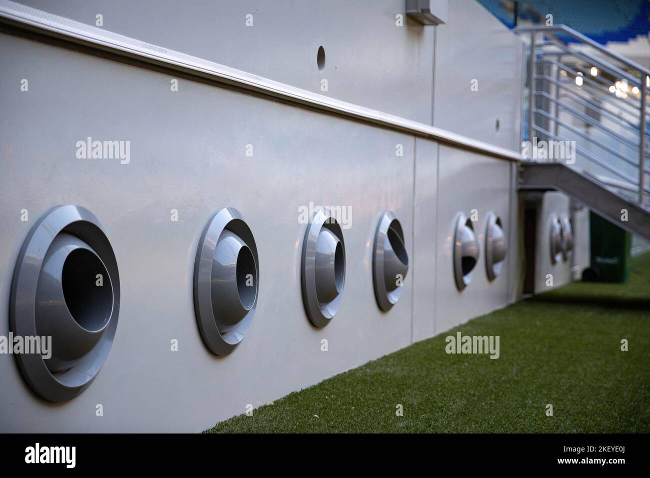 Undated photo of air conditioning or cooling system, in Al Janoub