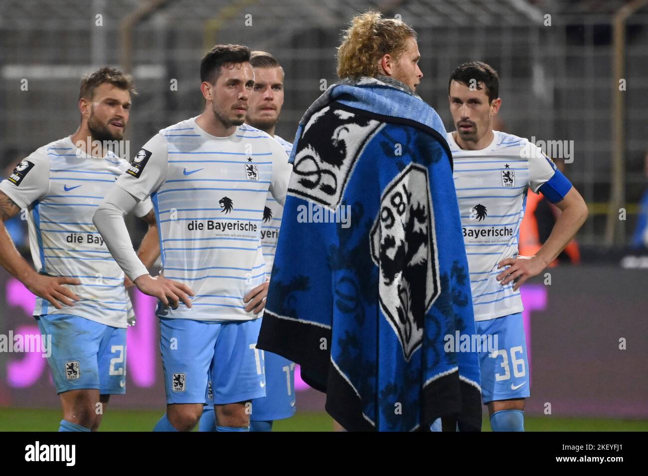 from right: MARCEL BAER (1860 MUENCHEN), YANNICK DEICHMANN (1860