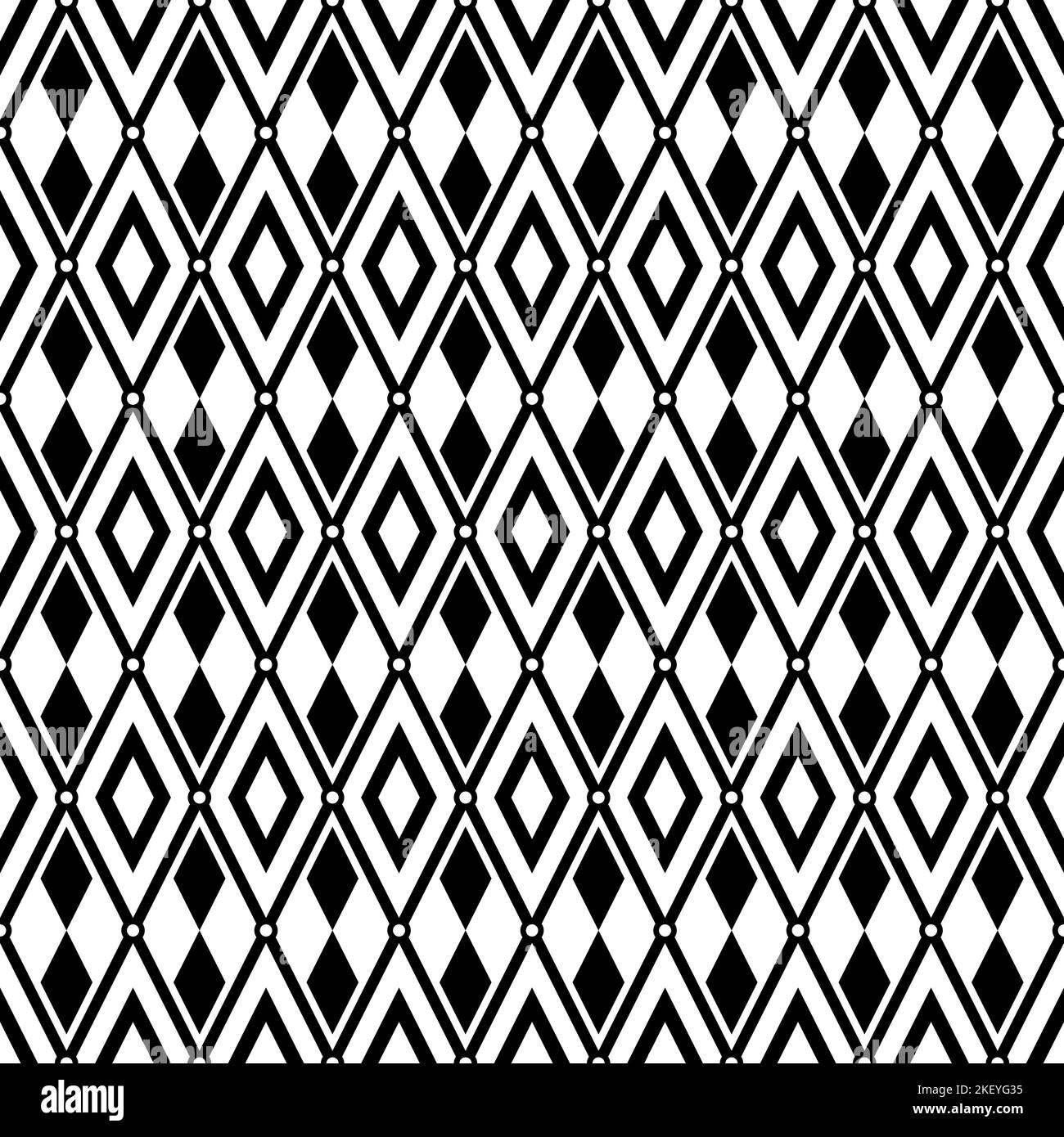 Rhombus seamless pattern. Simple vector geometric background. Stock Vector
