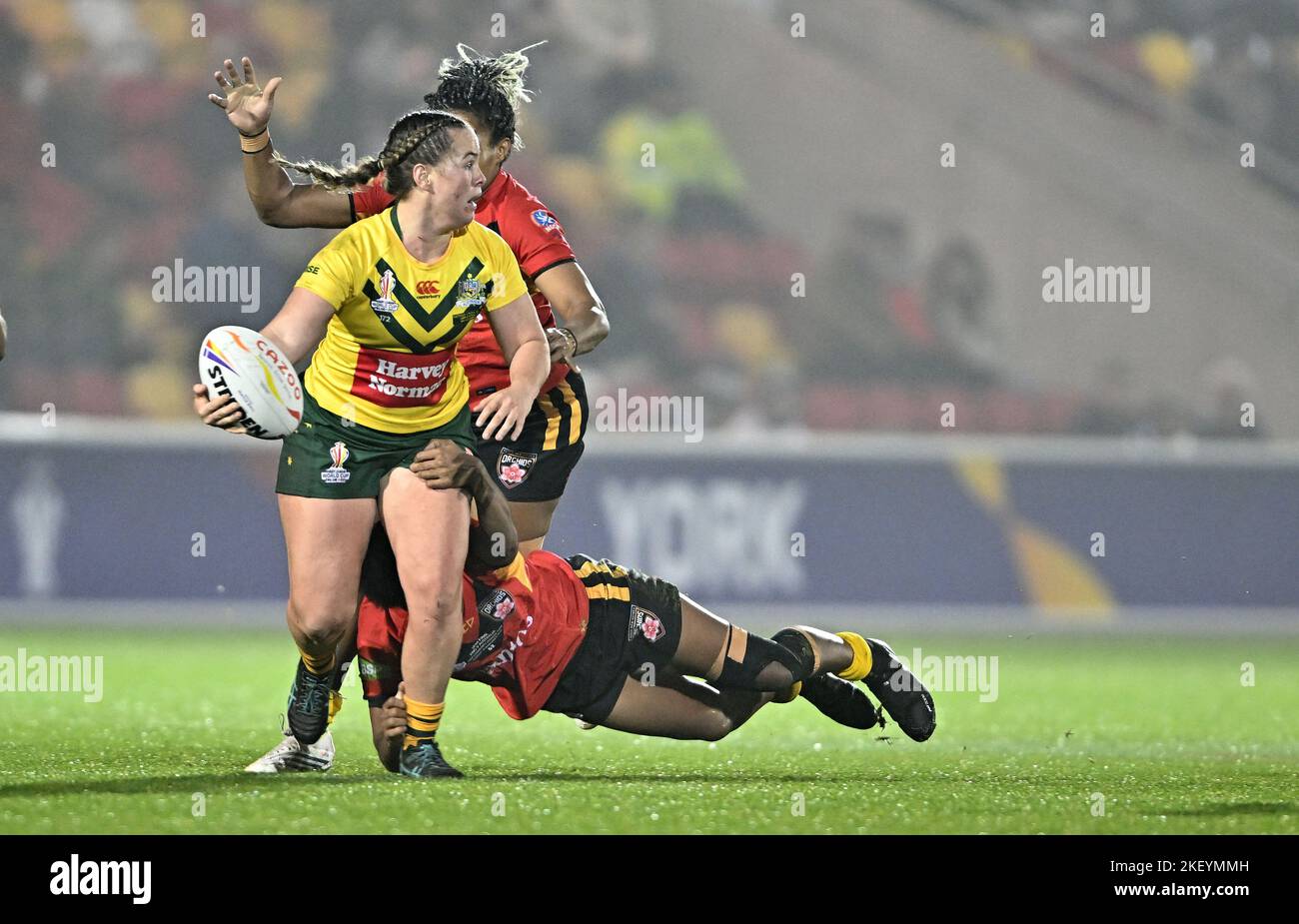 York United Kingdom 14th Nov 2022 Womens Rugby League World Cup Australia V Papua New 2920