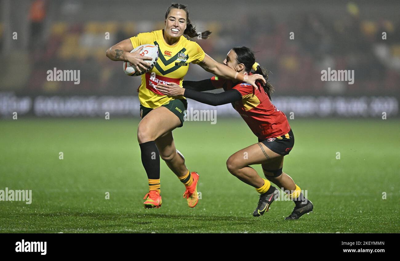 York, United Kingdom. 14th Nov, 2022. Womens rugby league world cup ...