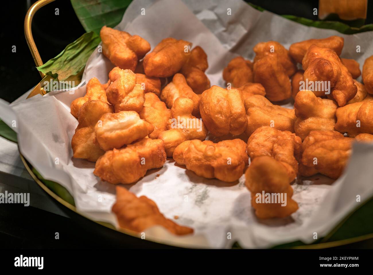 Deepfried traditional Thai dough or Pa Tong Ko in Thai language, deep