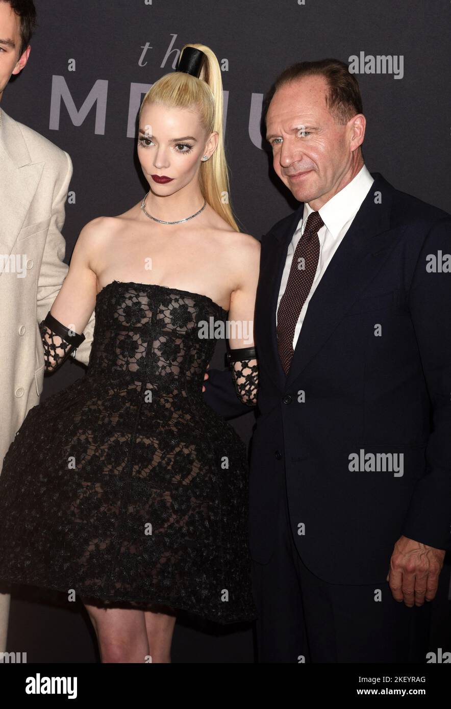 New York city, NY, USA. November 14, 2022, Anya Taylor Joy and Ralph ...