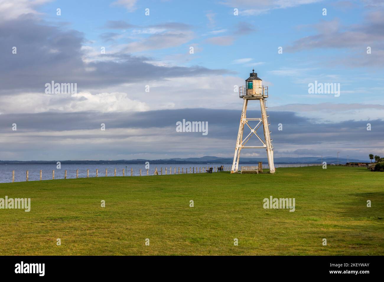 East Cote Lighthouse, Silloth, Cumbria. Stock Photo