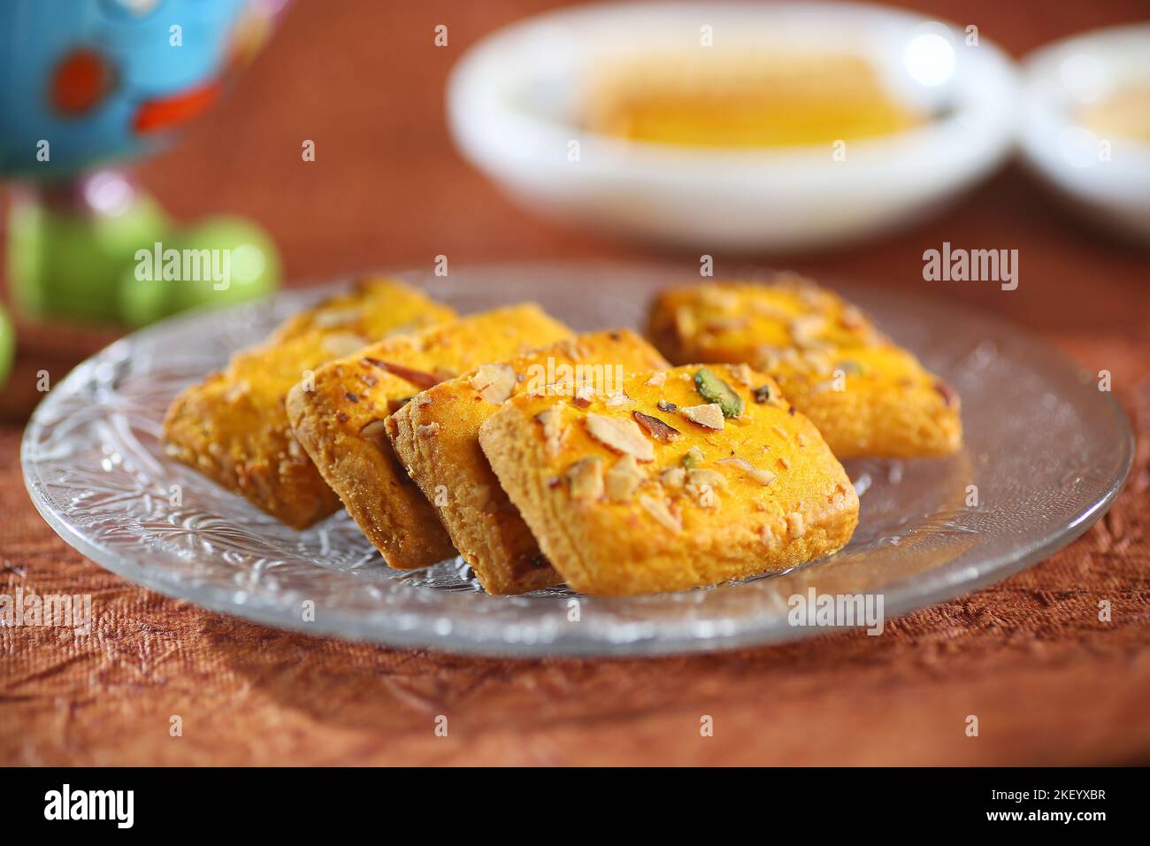 crushed dry fruit biscuits Stock Photo Alamy
