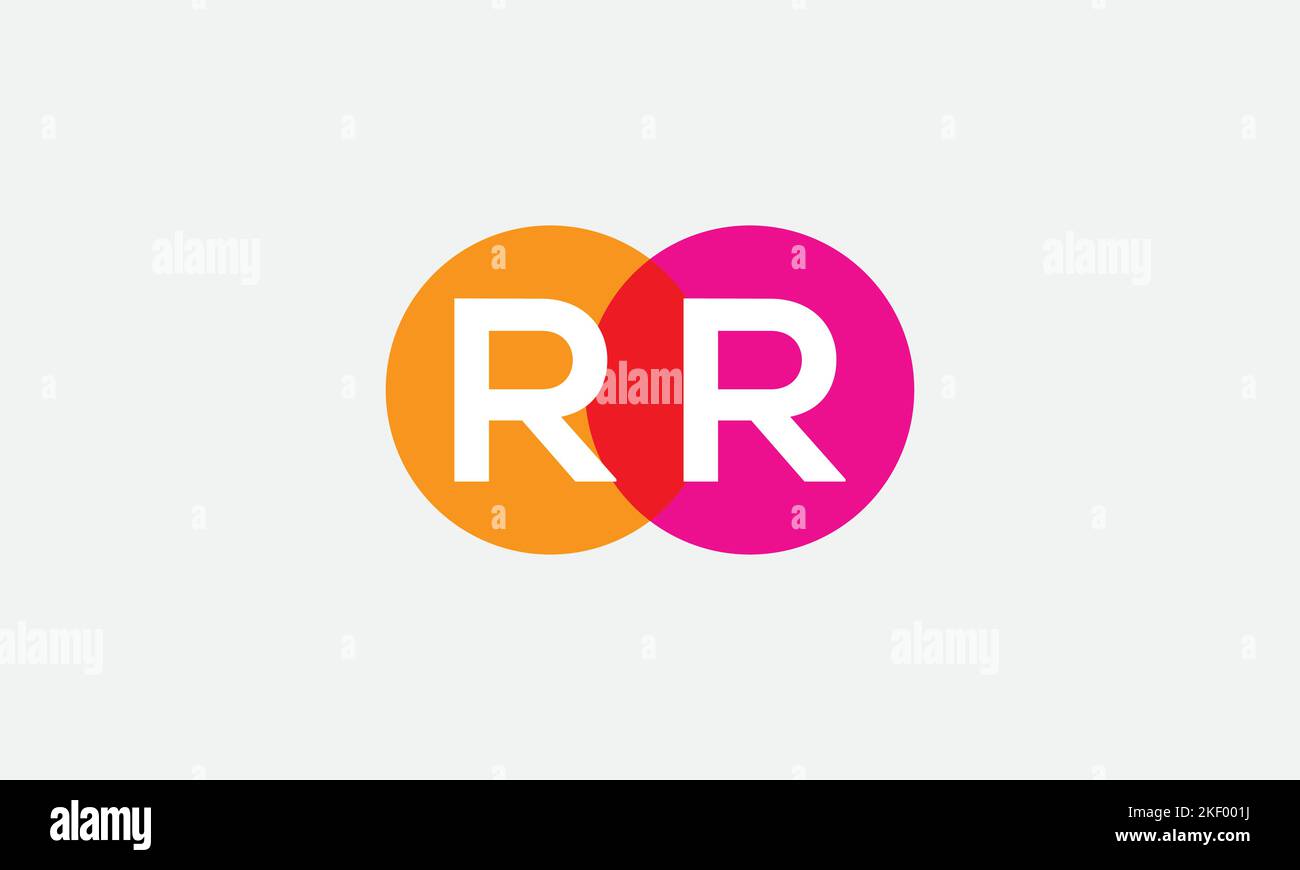 Multi Color Circle logo and colourful circle monogram vector and multiple colorful logo design icon vector with colourful group letters symbol Stock Vector