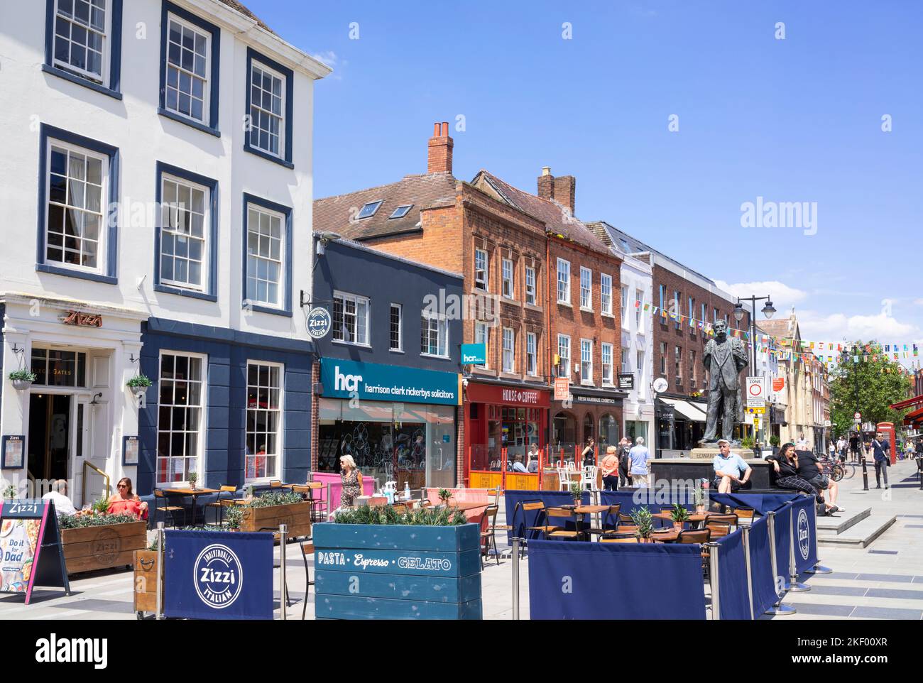 Worcester city centre Zizzi restaurant High street Worcester in Cathedral Plaza shopping centre