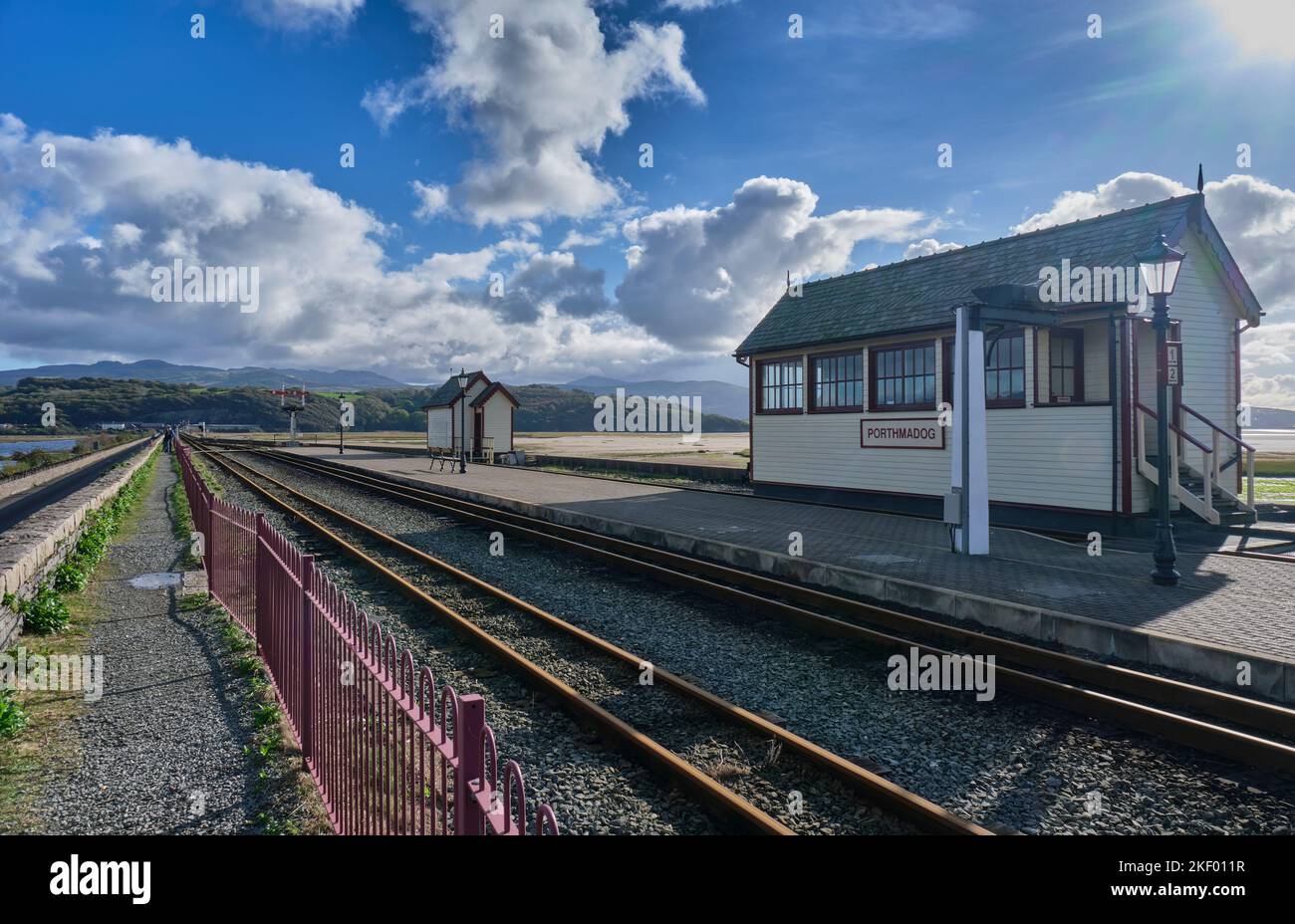 The Ffestiniog Railway Crossing The Cob Porthmadog Gwynedd Snowdonia the-ffestiniog-railway-crossing-the-cob-porthmadog-gwynedd-snowdonia