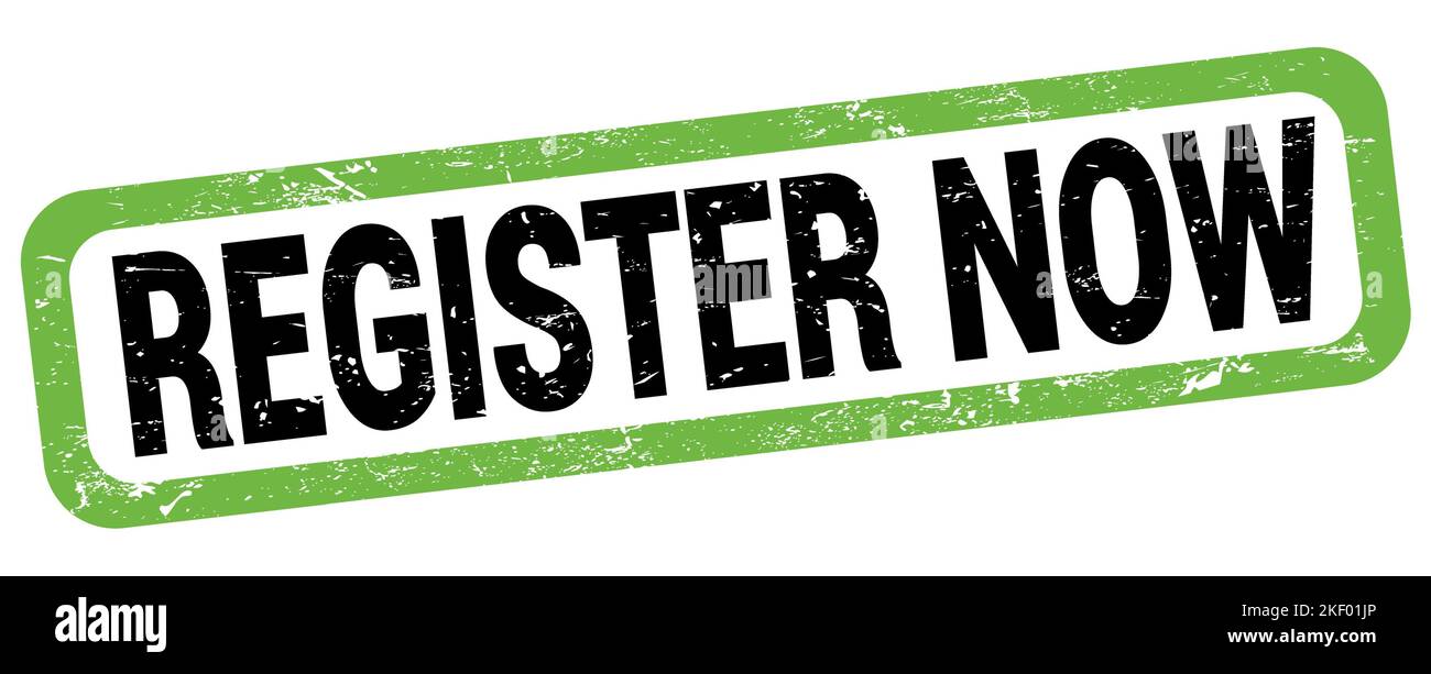 Register now stamp sign seal hi-res stock photography and images - Alamy