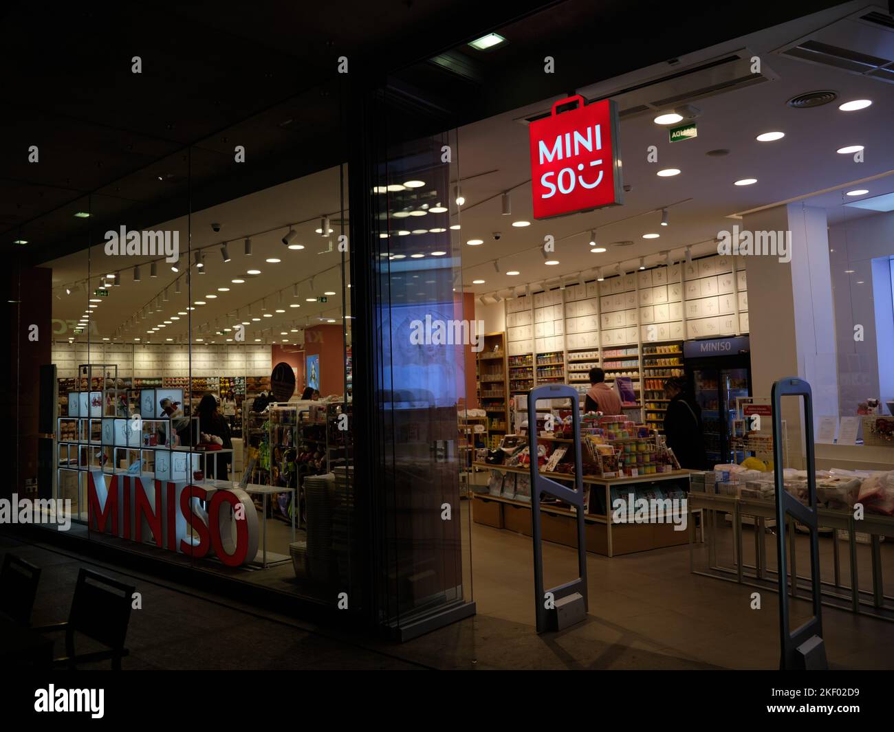 Miniso. Chinese low-cost retailer and variety store chain. Málaga, Spain. Stock Photo