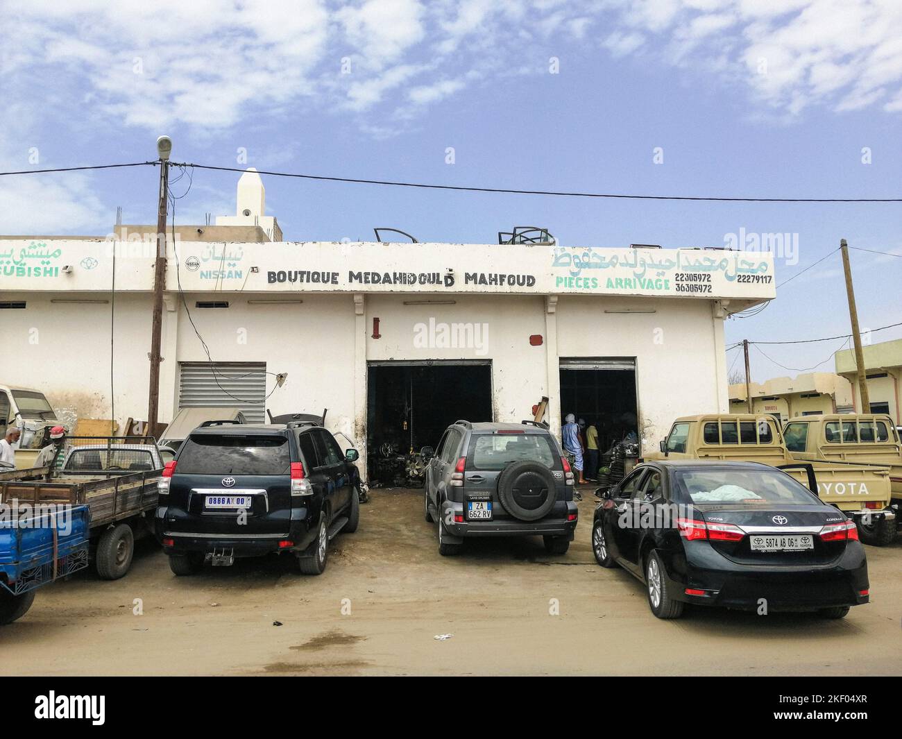 Mauritania, Nouakchott, dealer of spare parts for offroad cars Stock