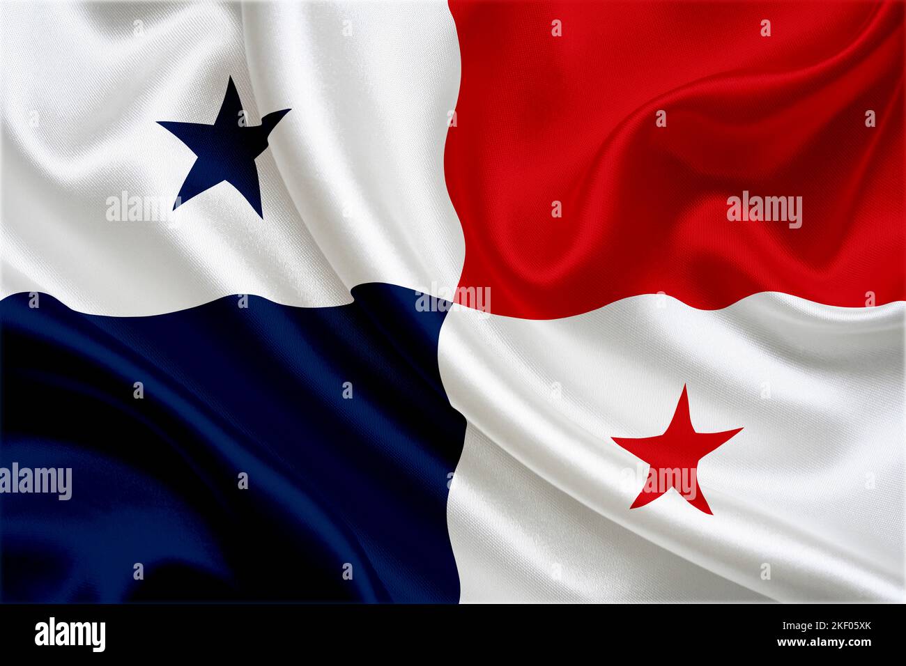 national flag of Panama Stock Photo