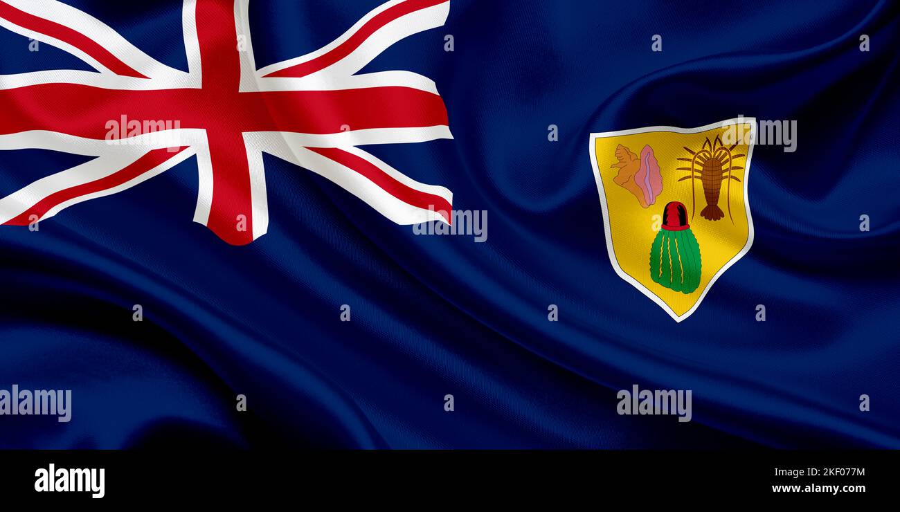 official national flag of Turks and Caicos Islands Stock Photo Alamy