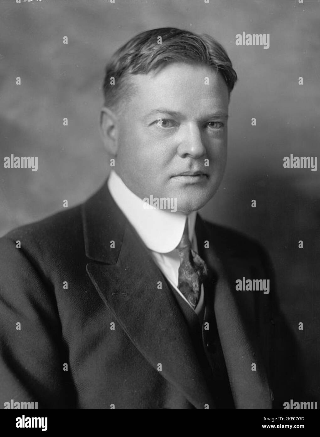 President Herbert Hoover in 1917, when he was 33 yrs old Stock Photo