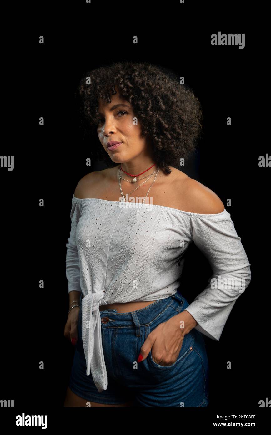 Beautiful mature black woman hi-res stock photography and images - Alamy