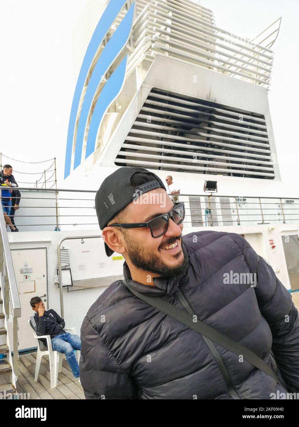 Mediterranean, GNV ferry from Genoa to Tangier Stock Photo Alamy