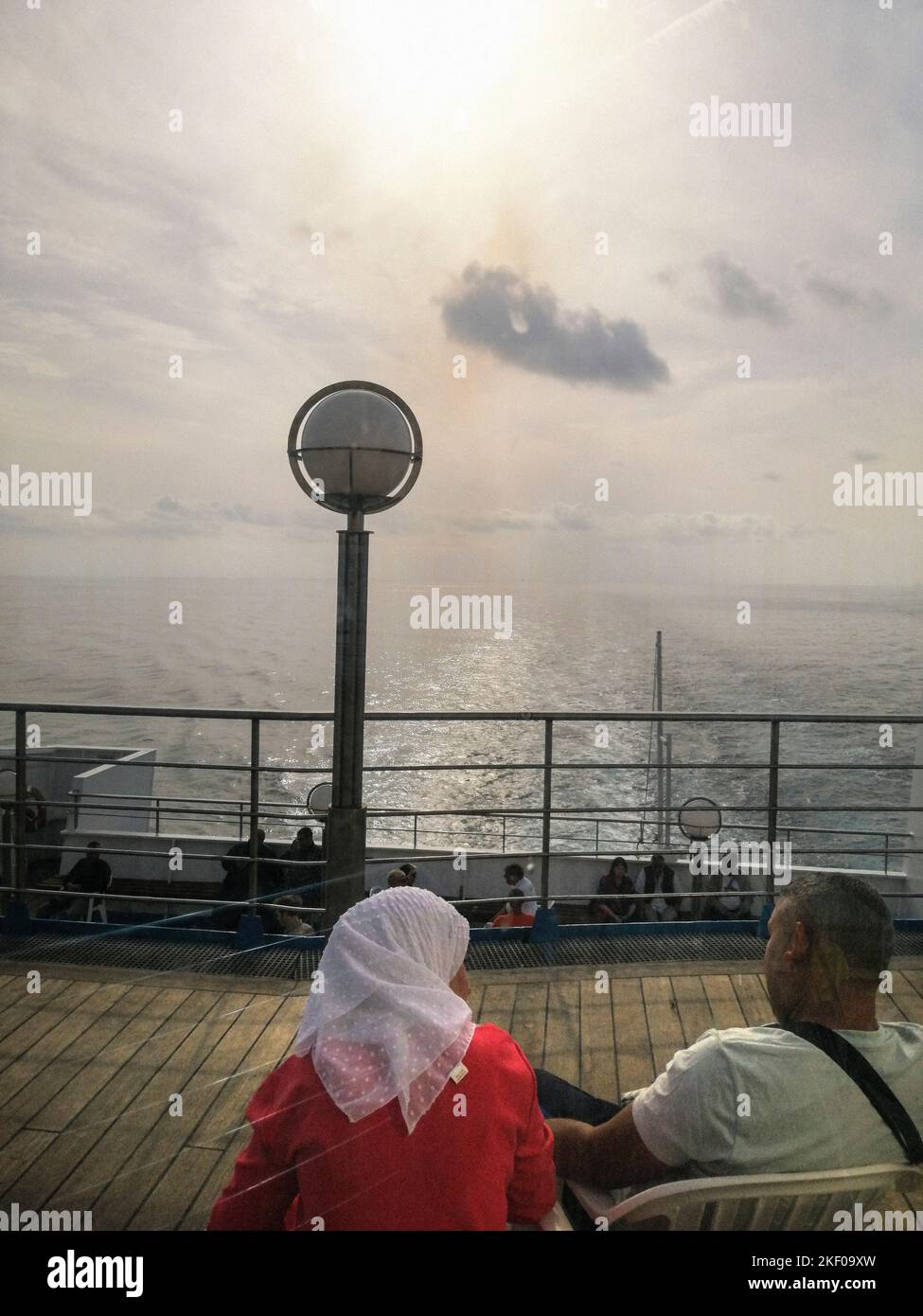 Mediterranean, GNV ferry from Genoa to Tangier Stock Photo