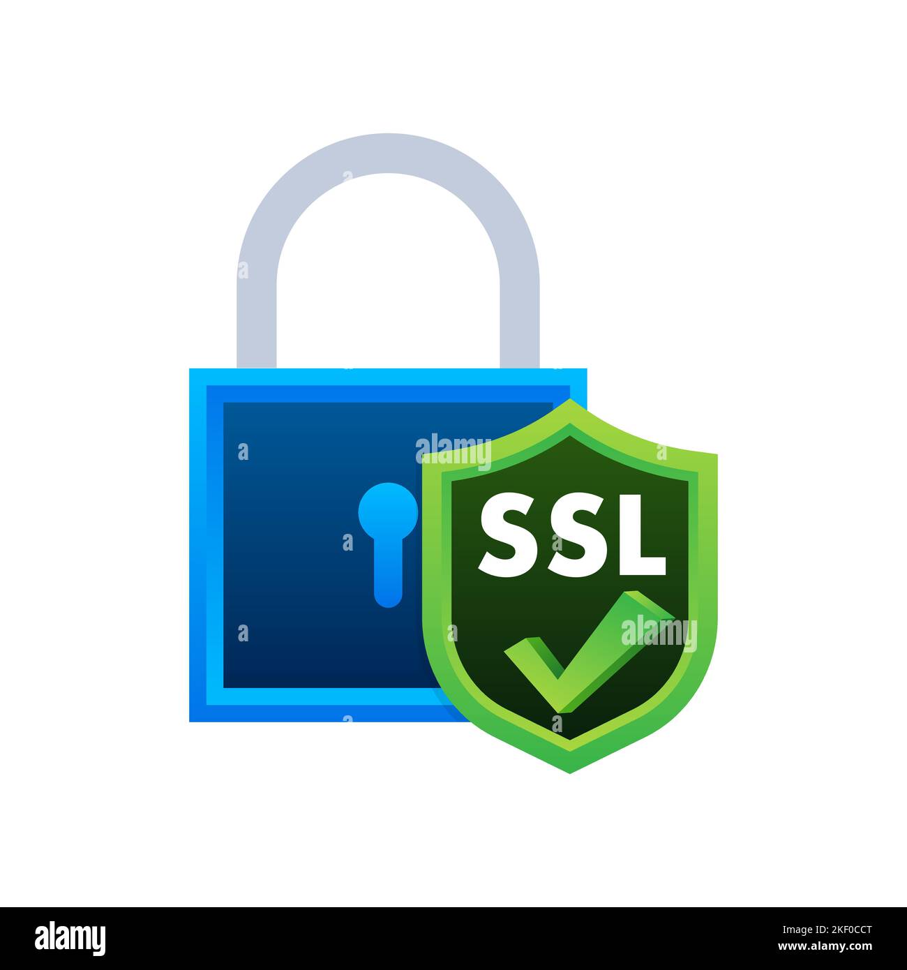 SSL Secure connection icon vector illustration isolated on white ...