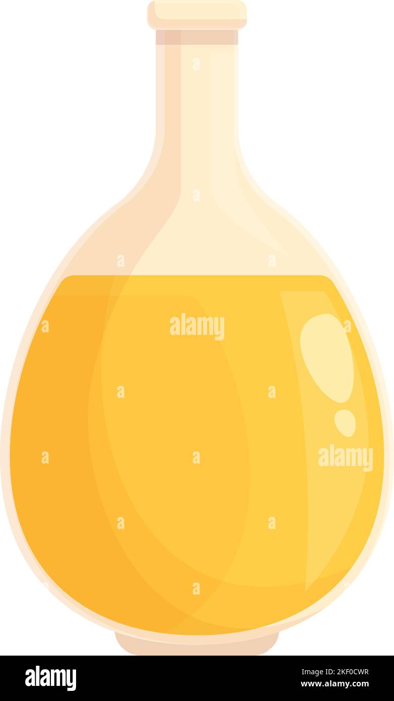Palm oil bottle icon cartoon vector. Food tree. Tropical leaf Stock Vector