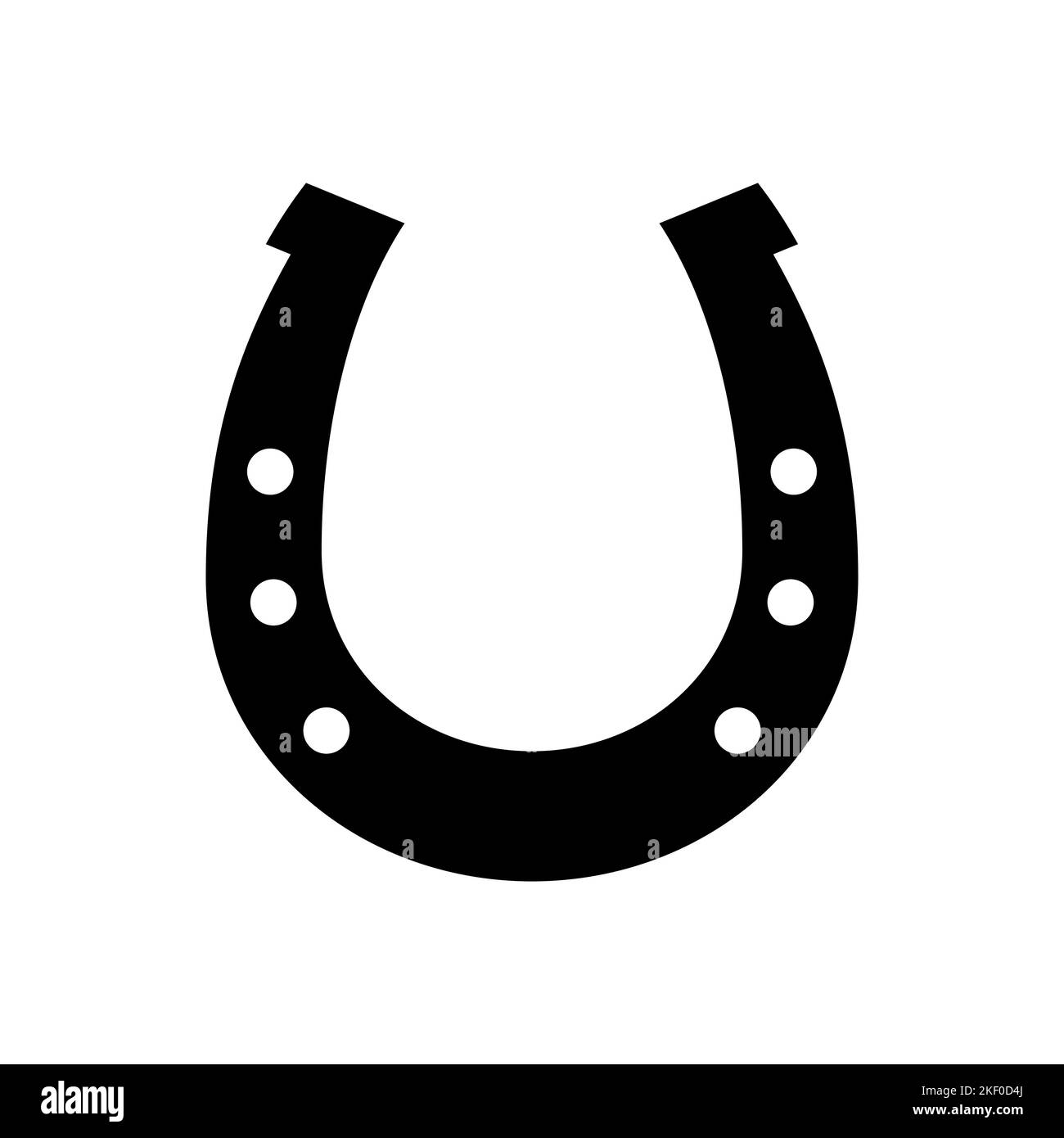 Horseshoe icon. Horseshoe shape. Luck symbol isolated. Vector