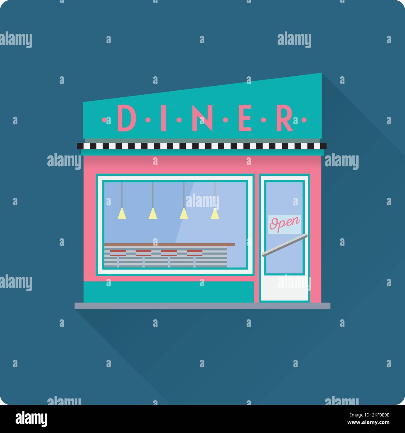 Diner Building Clipart diner-building-clipart