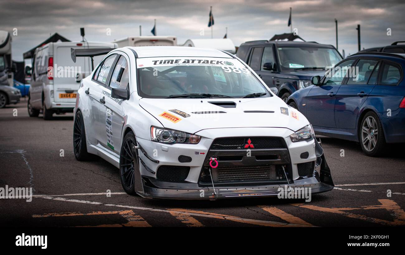 Mitsubishi EVO X 10 Time Attack Car Stock Photo