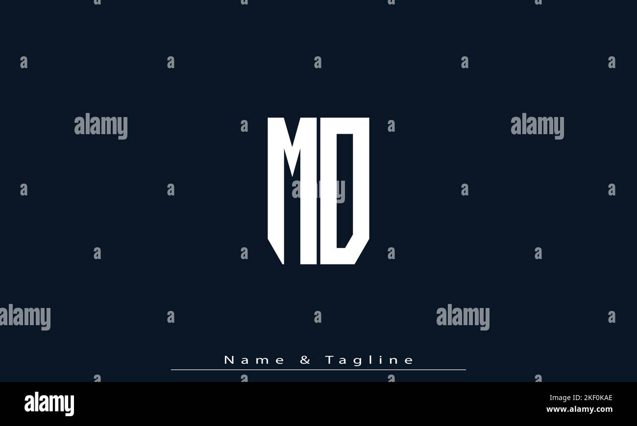Alphabet letters Initials Monogram logo ZD , DZ Stock Vector