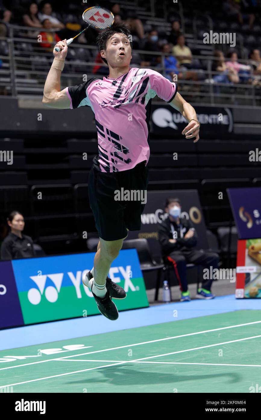 SYDNEY, AUSTRALIA NOVEMBER 15 PoHsuan Yang of Taiwan in action