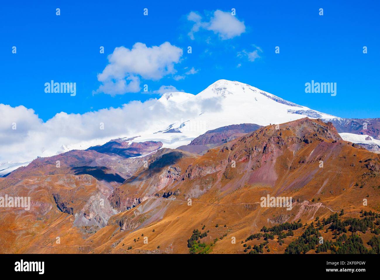 Mount Elbrus is the highest and most prominent mountain peak in Russia