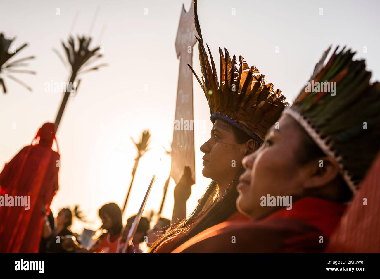 Scharm El Scheich, Egypt. 15th Nov, 2022. Indigenous people from