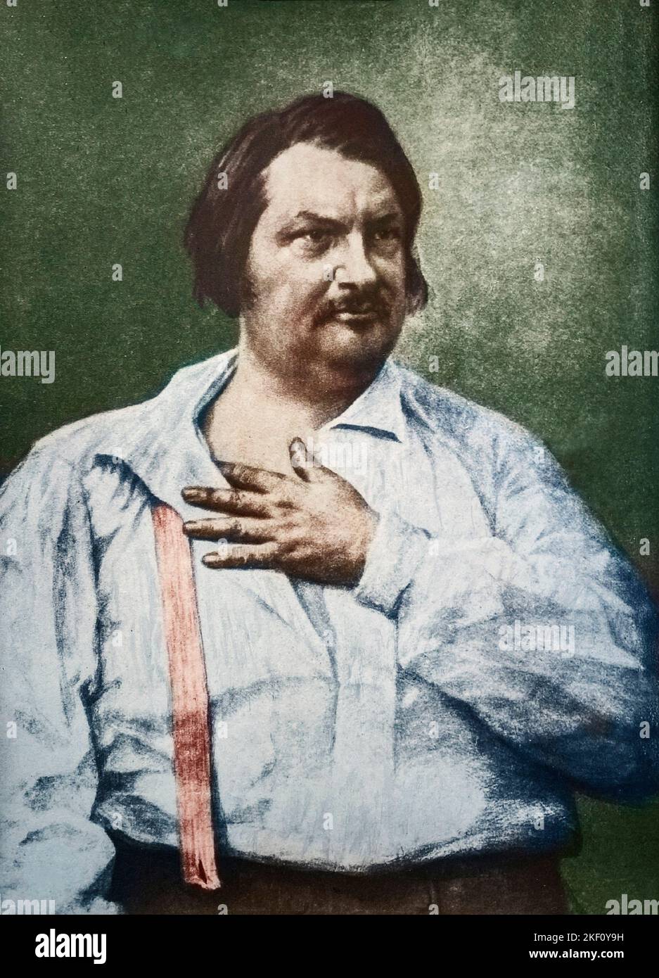 Portrait de Honore de Balzac par Felix Tournachon Nadar Stock Photo