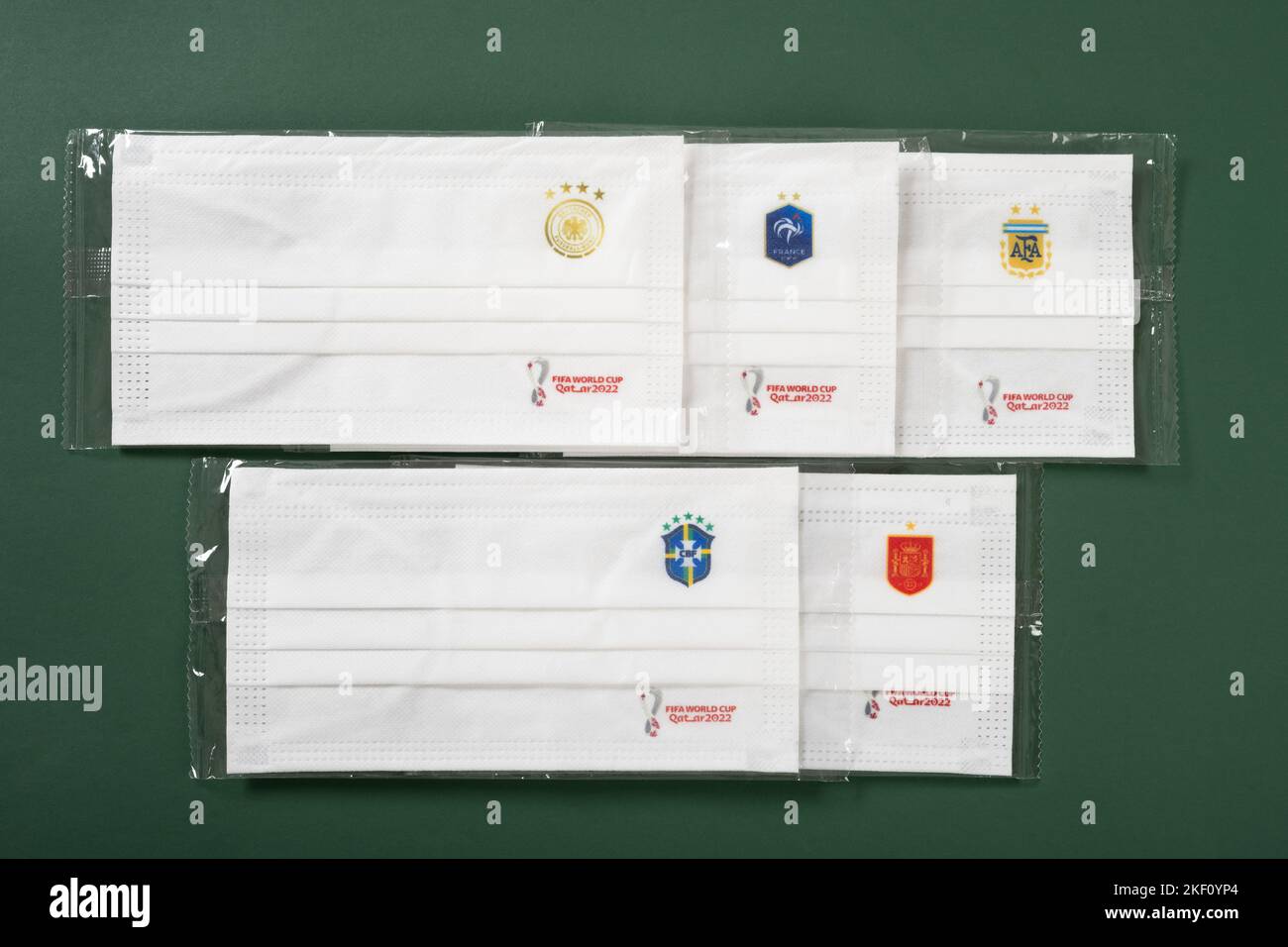 ZHONGSHAN ChinaOctober 27,2022face masks printed with different