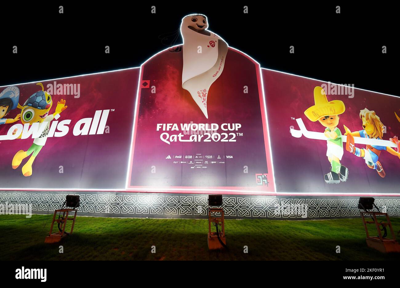Qatar 2022 world cup poster hi-res stock photography and images - Alamy