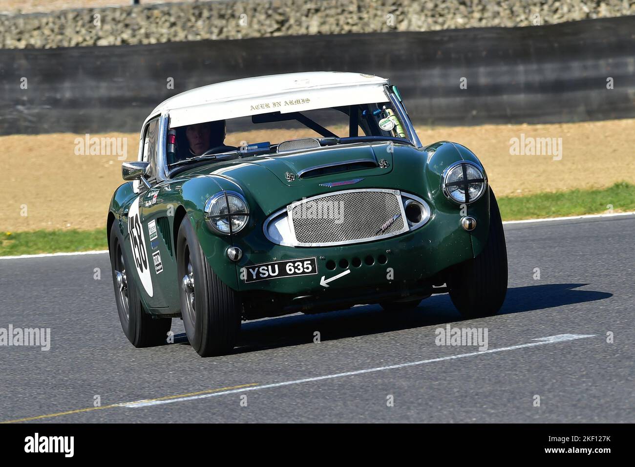 Mark Pangborn, Harvey Woods, Austin Healey 3000, Gentlemen Drivers Pre-66 GT Cars, a ninety minute two driver race featuring GT cars, many of which wo Stock Photo