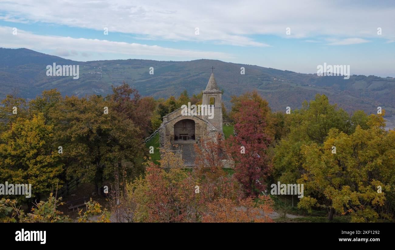 Slow flight over autumn wood hi-res stock photography and images - Alamy