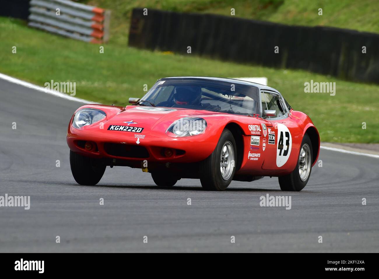 Callum Grant, Marcos 1800GT, Gentlemen Drivers Pre-66 GT Cars, a ninety minute two driver race featuring GT cars, many of which would have competed at Stock Photo