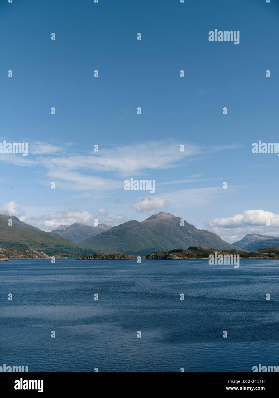 Loch Shieldaig and the Torridon mountains summer landscape in Wester Ross, Scotland UK Stock Photo