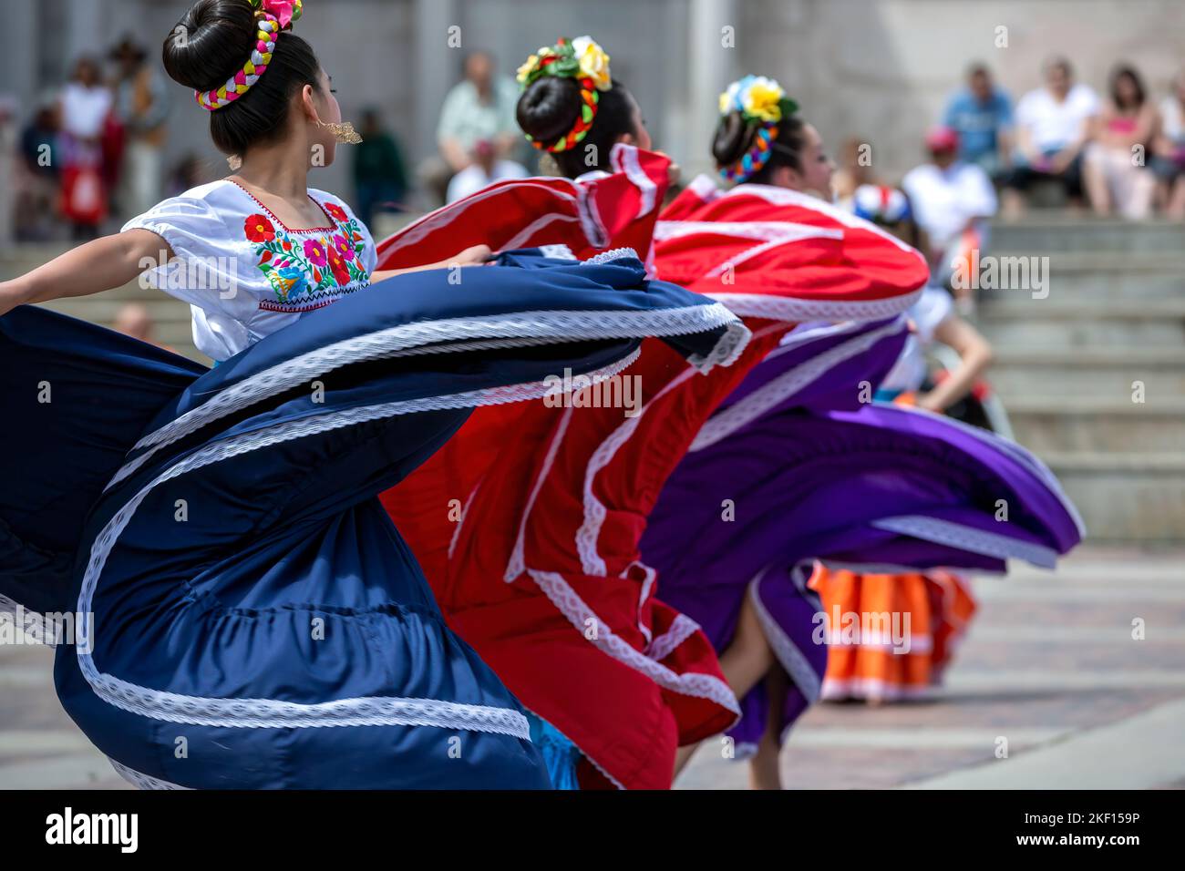 Mexican dancers, Cinco de Mayo Celebration, Civic Center Park, Denver